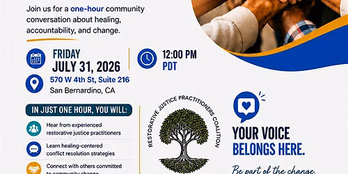 Restorative Justice Info Session