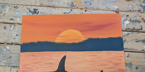 Sunset Whales Paint Class