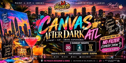 Canvas After Dark ATL: Paint \u2022 Sip \u2022 Smoke Experience