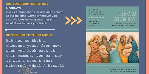 Sister Scripture Study Class