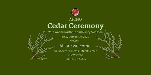 AICHO Cedar Ceremony