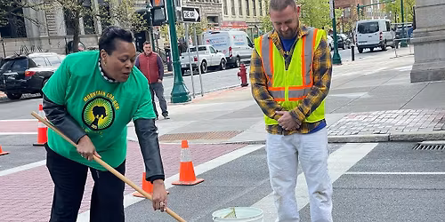 Ceremonial Painting of MGR Blue Line