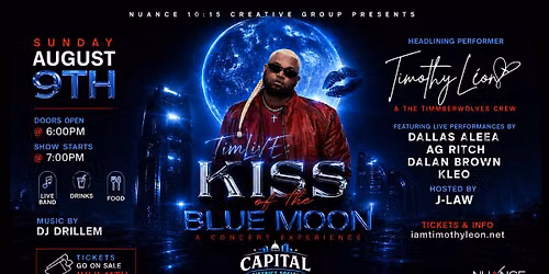 TimLIVE: KISS OF THE BLUE MOON (A Timothy L\u00e9on Concert Experience)