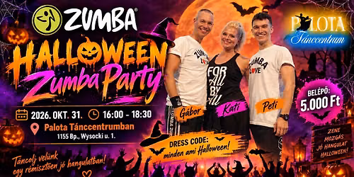 \ud83c\udf83HALLOWEEN ZUMBA PARTY \u2013 Palota T\u00e1nccentrum\ud83c\udf83