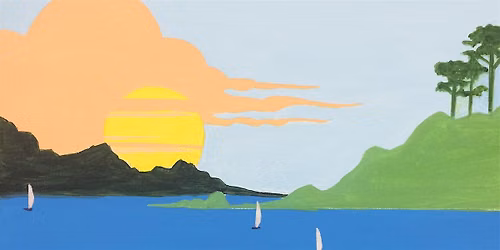 Sip & Paint Art Deco Summer Seascape