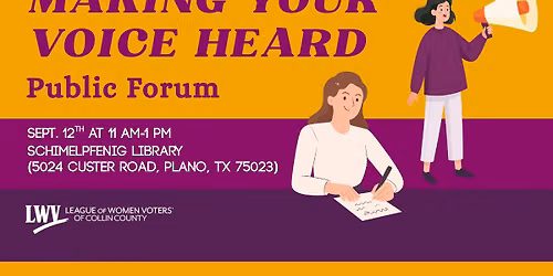 Making Your Voice Heard