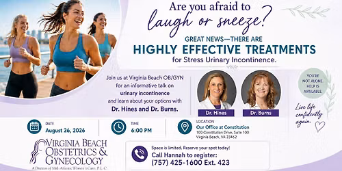 Are You Afraid to Laugh or Sneeze? Informative Talk with Drs. Burns and Hines
