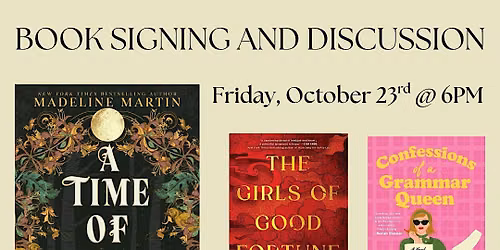 Historical Fiction Discussion and Signing