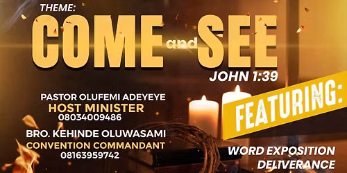 HOLINESS AND TRUTH TABERNACLE CONVENTION 2025