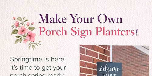 Porch Planter Box Make & Take 