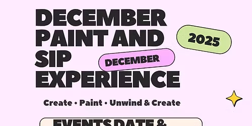 Paint & Sip Event: 7th December