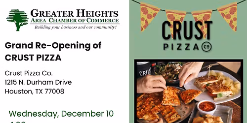 Grand Re-Opening of Crust Pizza