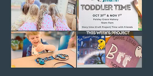 Toddler Time: Footprint Boo Craft