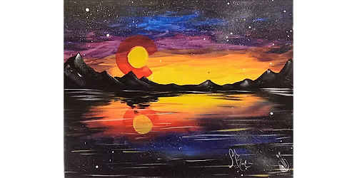 Colorado Mountain Reflections - Paint and Sip in Denver | Classpop!\u2122