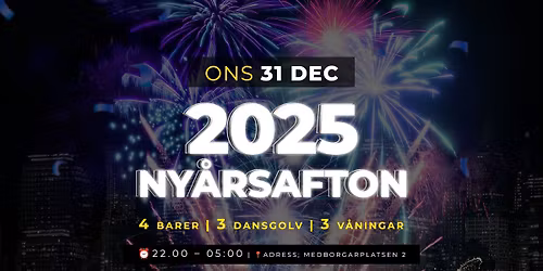 \ud83e\udd42 Stockholms st\u00f6rsta ny\u00e5rsfest \ud83c\udf86