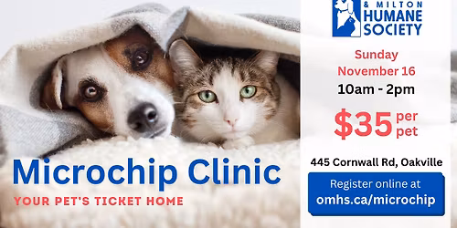 Microchip Clinic Appointments 