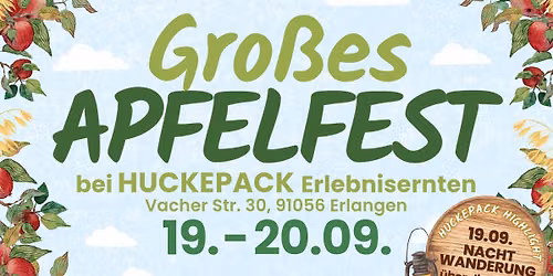 Gro\u00dfes Apfelfest bei Huckepack