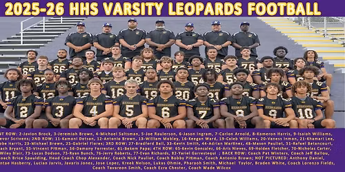 THE ULTIMATE DISTRICT CHAMPIONSHIP GAME - HHS Varsity Leopards Football VS. Nature Coast HS Sharks