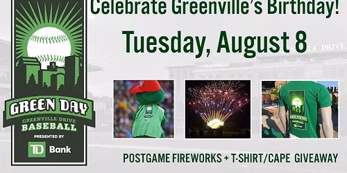 Greenville Drive at Greensboro Grasshoppers at First National Bank Field
