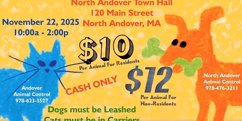 North Andover & Andover Rabies Clinic