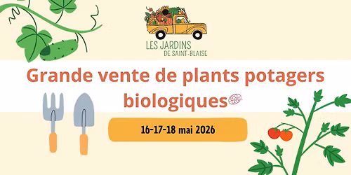 Grande vente de plants potagers biologiques \u00e0 St-Jean-sur-Richelieu! \ud83c\udf45
