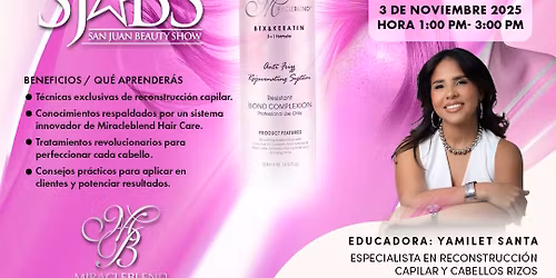 Seminario 3 en 1. En el San Juan Beauty Show