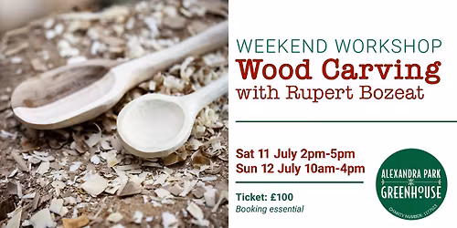 Weekend wood carving workshop