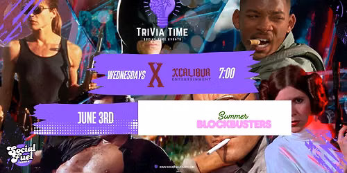 Trivia TIme at: Xcaliber Entertainment In North Fargo!: Summer Blockbusters