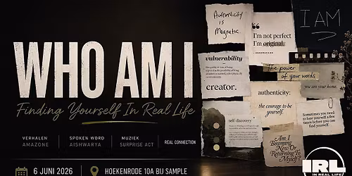 WHO AM I \u2014 Finding Yourself In Real Life