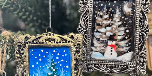 Pottery Vintage Frame Ornaments