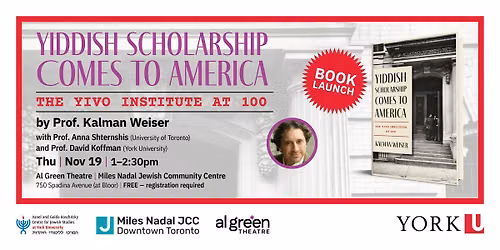 Book Launch: Yiddish Scholarship Comes to America - YIVO at 100