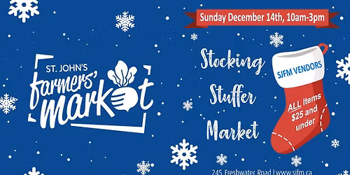 Stocking Stuffer Market Weekend 1! SJFM Vendors