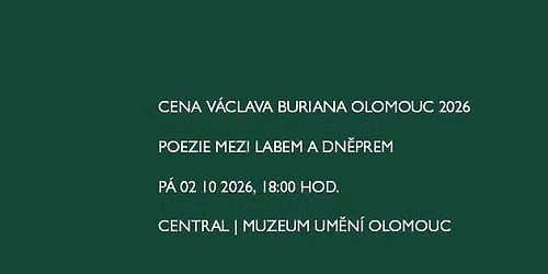 Cena V\u00e1clava Buriana Olomouc 2026