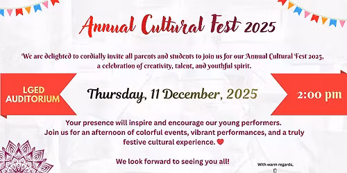 Annual Cultural Fest 2025
