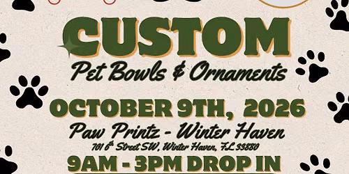 Custom Pet Bowls & Ornament - Paw Printz & Austin Snedden Ceramics