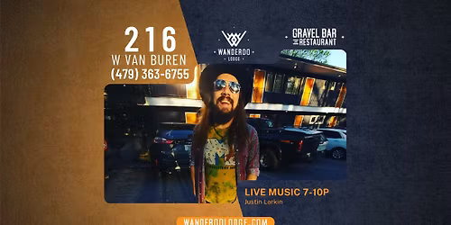 Justin Larkin LIVE at the Gravel Bar at Wanderoo Lodge