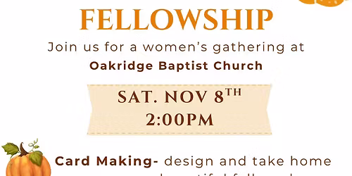 Fall into Fellowship (Women's Event)