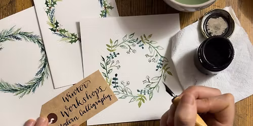 Christmas Calligraphy at Queenswood Country Park