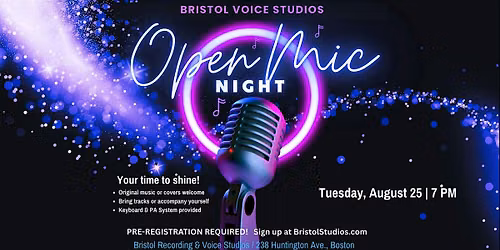 Open Mic Tuesday, 8\/25