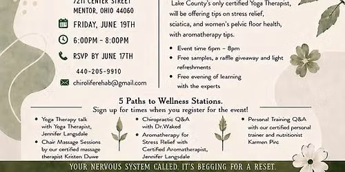 FREE 5 PATHS TO WELLNESS WITH CHIROLIFE & WILD NURTURER