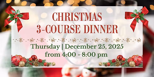 \ud83c\udf84\ud83c\udf81 3-Course Christmas Dinner at Est\u00e9ban Restaurant \ud83c\udf81\ud83c\udf84