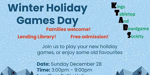 Winter Holiday Games Day