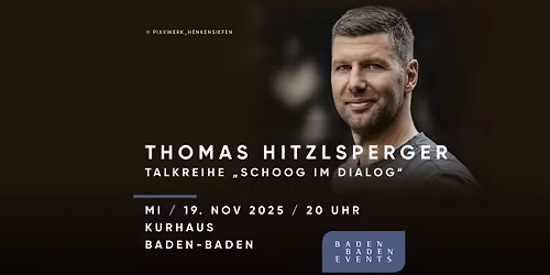 Thomas Hitzlsperger zu Gast bei Schoog im Dialog