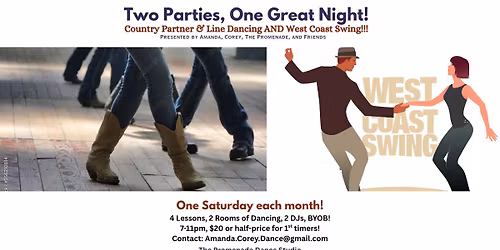 Baltimore's Country & WCS Dance at The Promenade Dance Studio