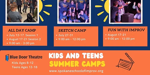 Kids and Teens Improv Camps 