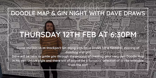 DOODLE MAP AND GIN NIGHT WITH DAVE DRAWS