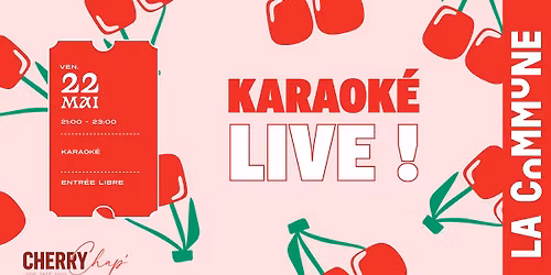 \ud83c\udfa4 Karaok\u00e9 Live Cherry Chap