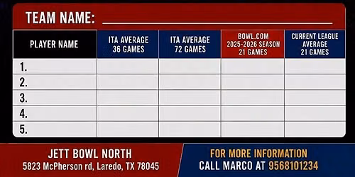 Laredo ITA Mixed Bowling Tournament