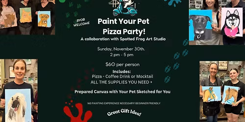 Paint Your Pet Pizza Party at Slice of Brooklyn