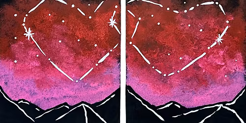Instructed Paint- Date Night "Galactic Hearts"